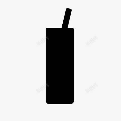 鸡尾酒玻璃杯吸管svg_新图网 https://ixintu.com 鸡尾酒 玻璃杯 吸管 高杯