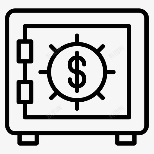 保险箱银行美元svg_新图网 https://ixintu.com 保险箱 银行 美元 保险柜 保安 保险