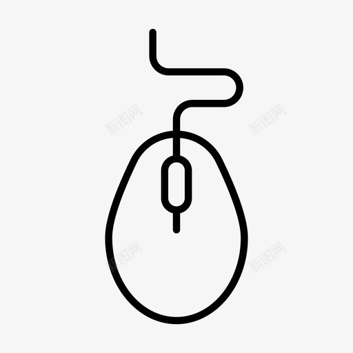 带电缆的鼠标配件计算机svg_新图网 https://ixintu.com 带电 电缆 鼠标 计算机 配件 办公室 小工 工具 技术