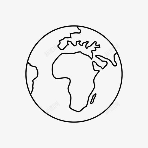 地球太空太空轮廓svg_新图网 https://ixintu.com 太空 地球 轮廓