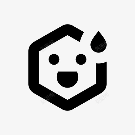 表情笑汗pixahexamoji64pxsvg_新图网 https://ixintu.com 表情 笑汗