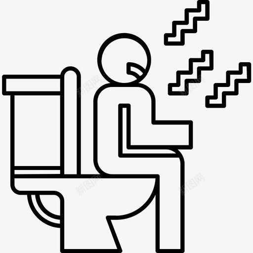 腹泻大便便秘svg_新图网 https://ixintu.com 腹泻 大便 便秘 易怒 生病 冠状 病毒
