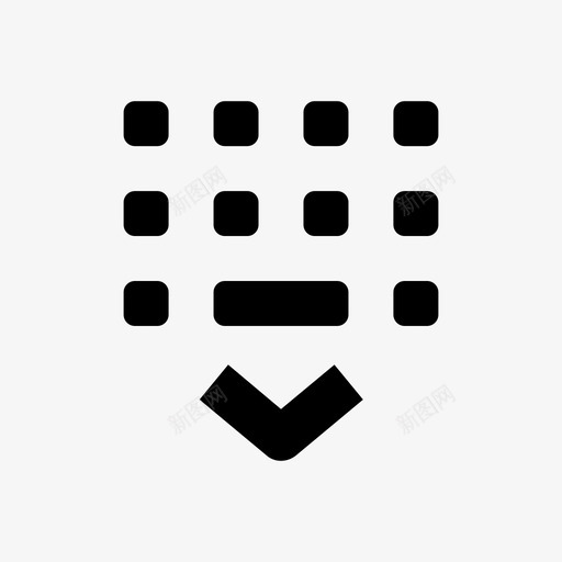 隐藏键盘滑动键盘pixatypeedition64pxsvg_新图网 https://ixintu.com 键盘 隐藏 滑动