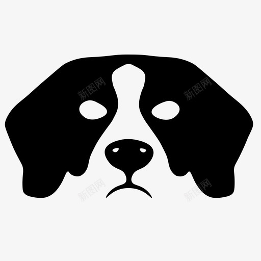 小猎犬脸狗朋友svg_新图网 https://ixintu.com 猎犬 脸小 脸狗 朋友 保安