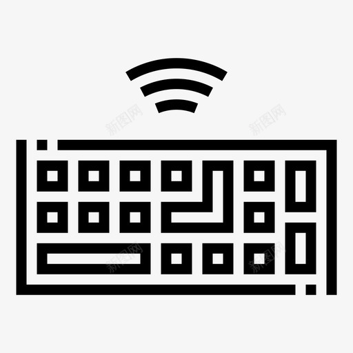 无线键盘计算机设备svg_新图网 https://ixintu.com 无线 键盘 设备 计算机 电子技术