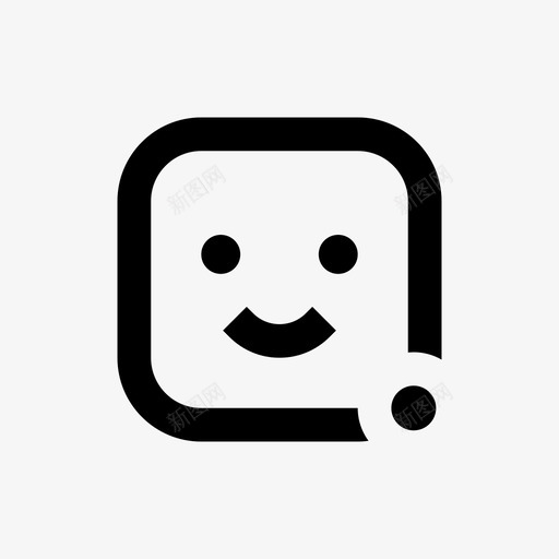 表情徽章表情符号线方块表情符号64pxsvg_新图网 https://ixintu.com 表情 徽章 符号 方块