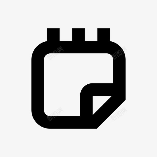 日程表日历日程表pixa内容版64pxsvg_新图网 https://ixintu.com 日程表 日历 内容