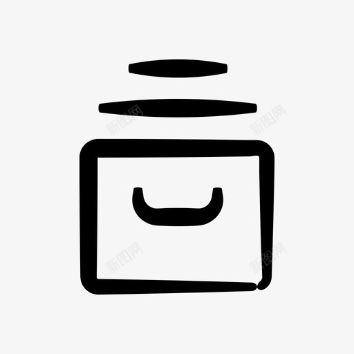储物盒储物抽屉轻便小svg_新图网 https://ixintu.com 储物盒 储物 抽屉 轻便