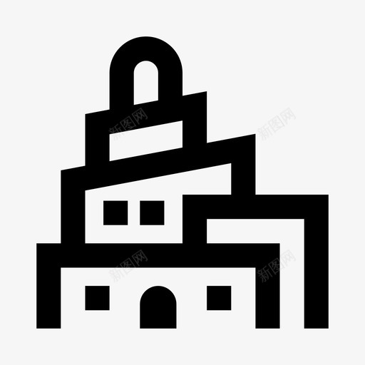 巴比伦古代巴别塔svg_新图网 https://ixintu.com 纪念碑 巴比伦 古代 巴别塔