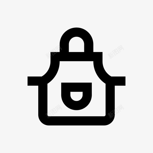 围裙烹饪围裙厨房烹饪线64pxsvg_新图网 https://ixintu.com 围裙 烹饪 厨房