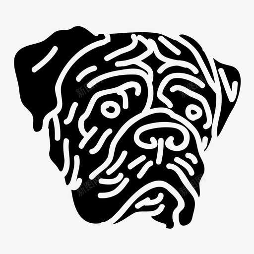 斗牛犬宠物陆地动物svg_新图网 https://ixintu.com 陆地 动物 斗牛 宠物 固体