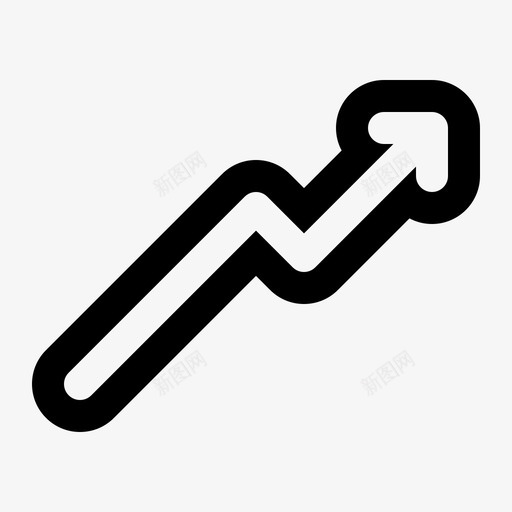 上升箭头方向svg_新图网 https://ixintu.com 箭头 上升 方向右 向右 向上 样式