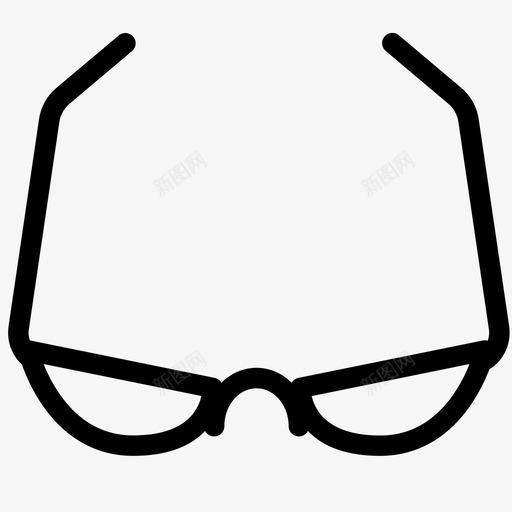 眼镜时装椭圆形眼镜svg_新图网 https://ixintu.com 眼镜 时装 椭圆形 各种