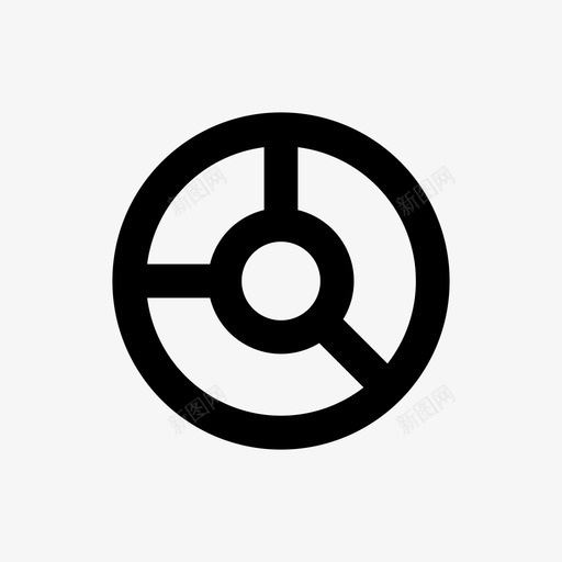 甜甜圈图表线分析64pxsvg_新图网 https://ixintu.com 甜甜圈 图表 分析