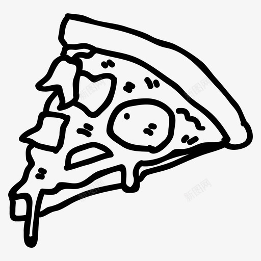 比萨饼快餐意大利食品svg_新图网 https://ixintu.com 快餐 食品 比萨饼 意大利 垃圾