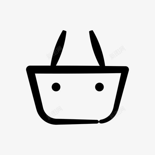篮子购物篮轻便小svg_新图网 https://ixintu.com 篮子 购物篮 轻便
