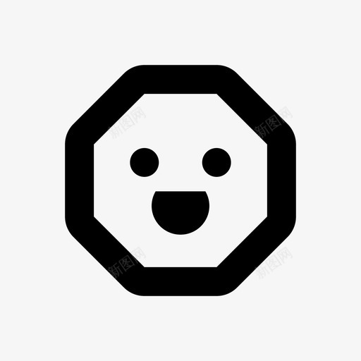 快乐快乐符号pixa八角形64pxsvg_新图网 https://ixintu.com 快乐 符号 八角形