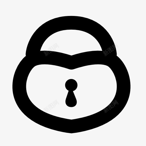 心形锁图标图标LOGOpng免抠素材_新图网 https://ixintu.com 图标 心形