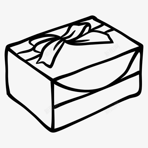 礼盒蝴蝶结礼物svg_新图网 https://ixintu.com 礼盒 蝴蝶结 礼物
