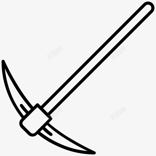鹤嘴锄农业工业svg_新图网 https://ixintu.com 鹤嘴 农业 工业 工具 工人