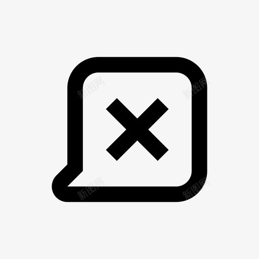 删除消息行方形消息64pxsvg_新图网 https://ixintu.com 消息 删除 方形