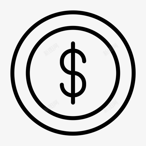美元硬币货币银行svg_新图网 https://ixintu.com 美元 硬币 货币 银行