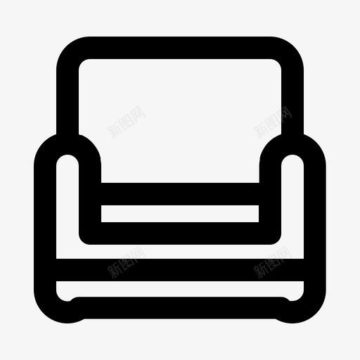 沙发椅子家居用品svg_新图网 https://ixintu.com 沙发 家居用品 椅子 客厅