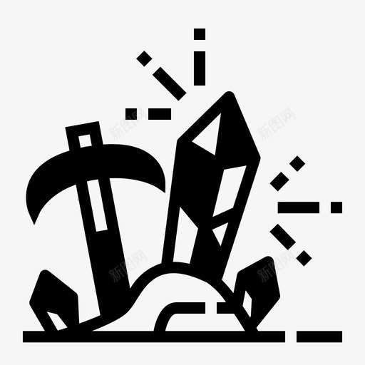 矿工农场采矿svg_新图网 https://ixintu.com 矿工 农场 采矿 采摘 农业