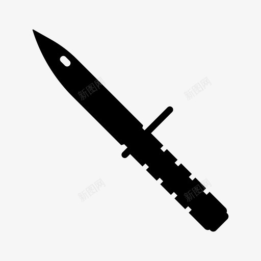 刺刀刀片游戏svg_新图网 https://ixintu.com 刺刀 刀片 游戏工具 武器