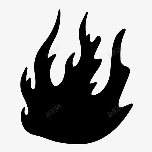 火燃烧危险svg_新图网 https://ixintu.com 燃烧 危险 火焰