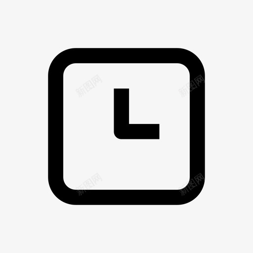 时钟方格时钟行方格64pxsvg_新图网 https://ixintu.com 时钟 方格