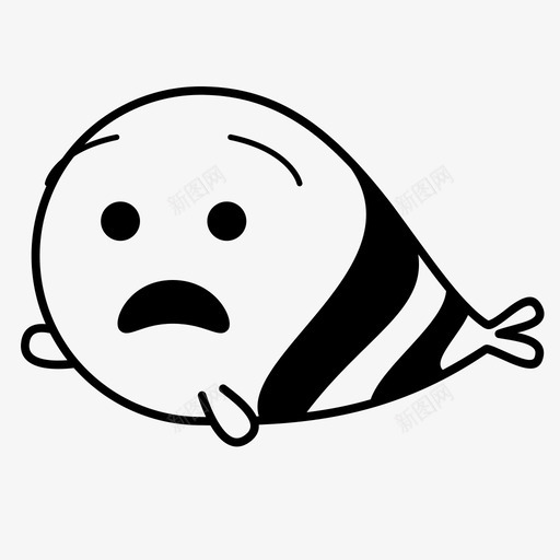 恐惧鱼不快乐svg_新图网 https://ixintu.com 恐惧 不快乐 忧虑 不安 情绪