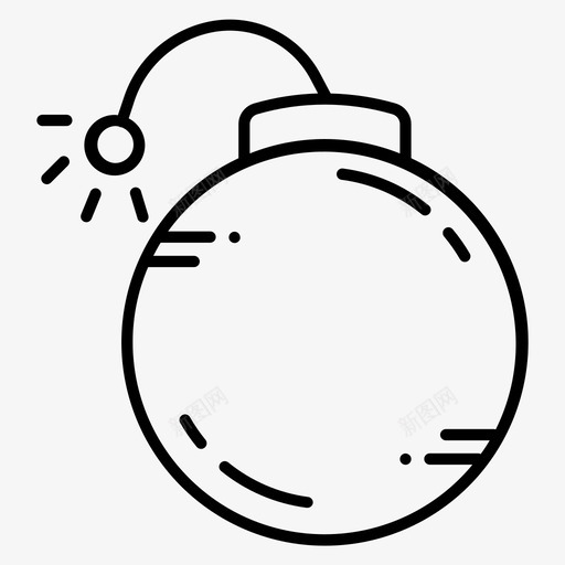 炸弹经典球火svg_新图网 https://ixintu.com 炸弹 经典 球火 回合 战争 工作