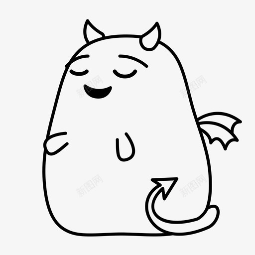 重温快乐微笑svg_新图网 https://ixintu.com 重温 快乐 微笑 贴纸 妖魔鬼怪 胖妖 魔鬼 怪的 情绪