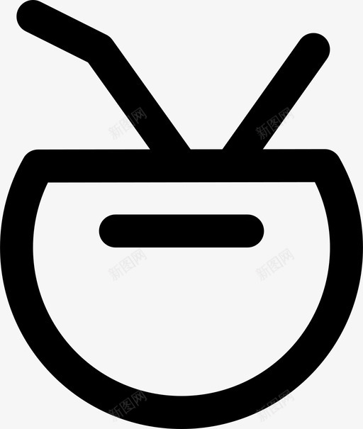 椰子海滩饮料svg_新图网 https://ixintu.com 椰子 海滩 饮料 夏天 热带 通用 网站 移动 提纲