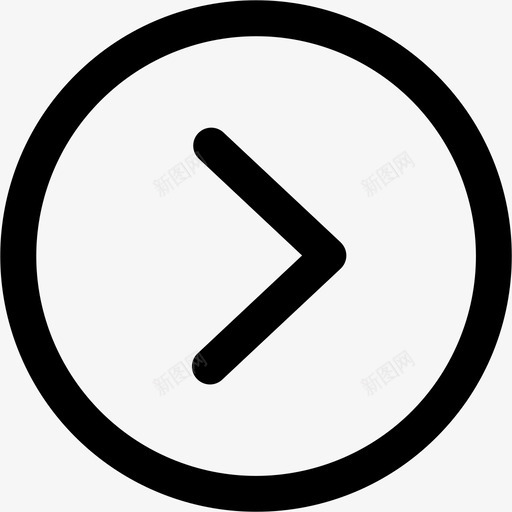 右箭头外圆线svg_新图网 https://ixintu.com 箭头 外圆