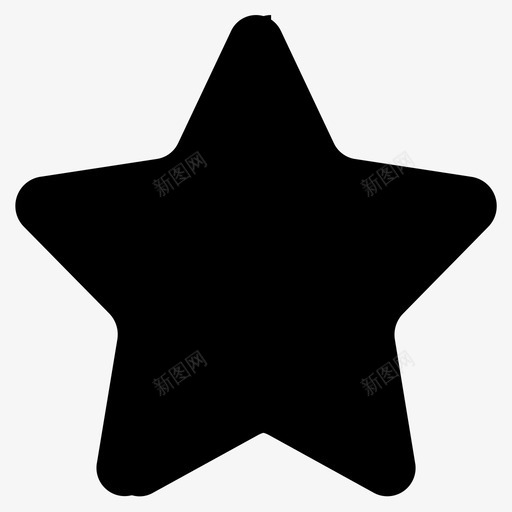 五角星半星svg_新图网 https://ixintu.com 五角星 半星