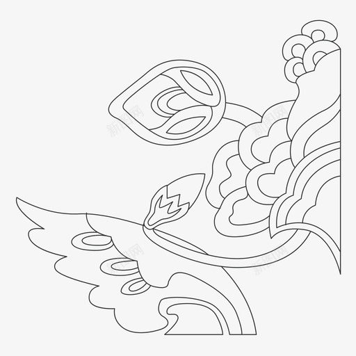 荷花线稿svg_新图网 https://ixintu.com 荷花 线稿