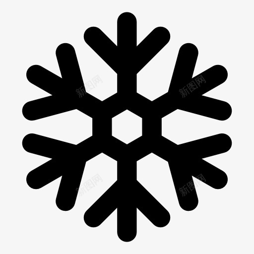 冬天雪花图标小图标png免抠素材_新图网 https://ixintu.com 图标 冬天 雪花
