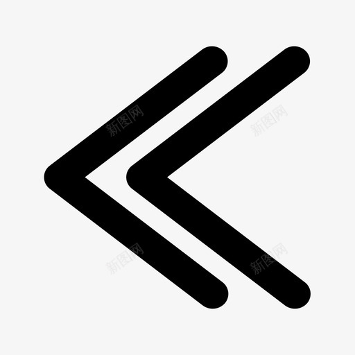 左双箭头外圆svg_新图网 https://ixintu.com 左双 箭头 外圆