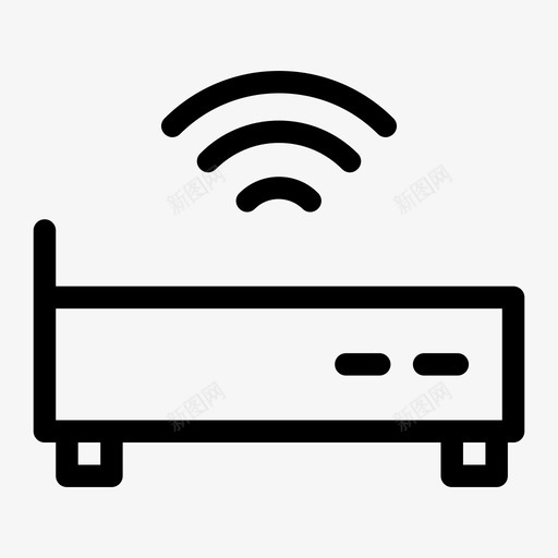 wifi调制解调器连接互联网连接svg_新图网 https://ixintu.com 连接 调制解调器 互联网 无线 信号 酒店