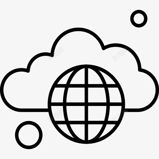 世界云地球svg_新图网 https://ixintu.com 世界 地球 天气