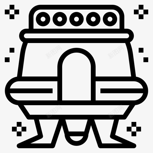 太空舱通讯深svg_新图网 https://ixintu.com 太空舱 通讯 发现 幻想 月球 航天 轮廓