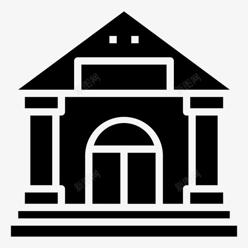 博物馆市政厅政府大楼svg_新图网 https://ixintu.com 市政厅 政府 博物馆 大楼 政治 雕文