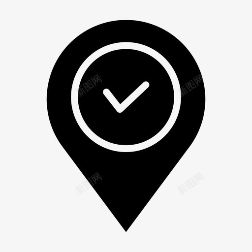 位置已批准位置已接受svg_新图网 https://ixintu.com 位置 批准 接受 地图