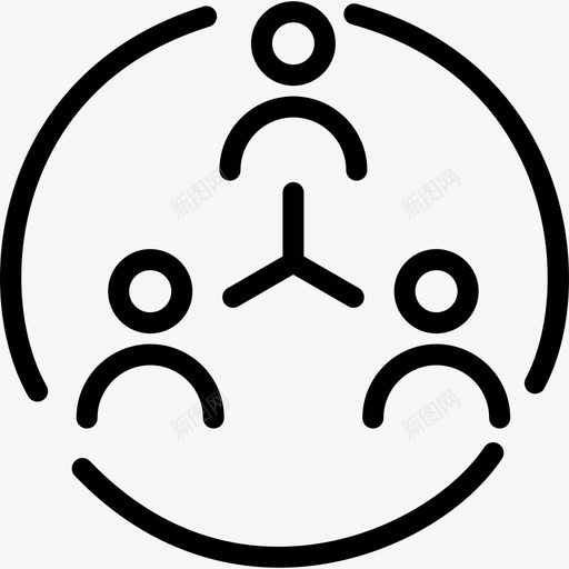 网络组织人svg_新图网 https://ixintu.com 网络 网络组织 公共关系