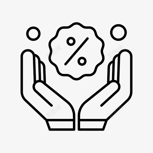 手折扣百分比svg_新图网 https://ixintu.com 折扣 销售 百分比 购物