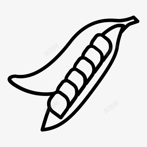 豌豆新鲜健康svg_新图网 https://ixintu.com 豌豆 新鲜 健康 蔬菜水果 蔬菜