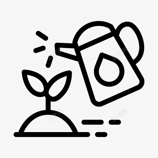 浇灌植物生长自然svg_新图网 https://ixintu.com 浇灌 植物 自然 生长 树木 收集