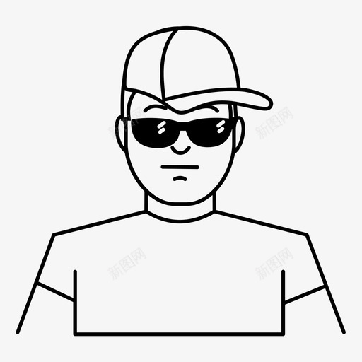 男人帽酷黑帮svg_新图网 https://ixintu.com 男人 帽酷 黑帮 家伙 阴影 基本